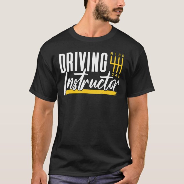 Camiseta Ditos do professor de instrutor de direção (Frente)