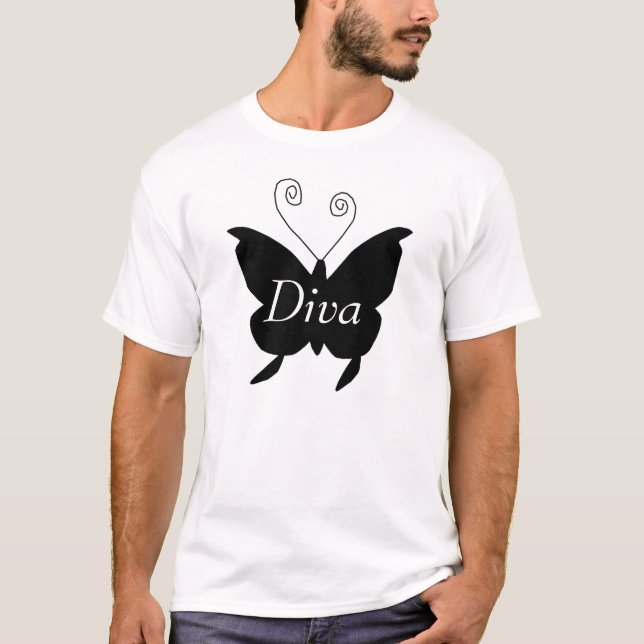 Camiseta Diva Borboleta T-Shirt (Frente)