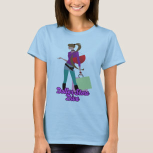 Camiseta diva da loja de um dólar
