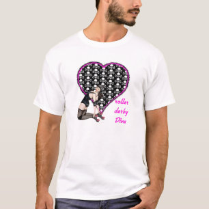 Camiseta diva de derby do rolo