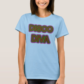 Camiseta Diva de incandescência do disco dos anos setenta