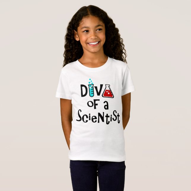 Camiseta "DIVA de um Cientista" (Frente Completa)
