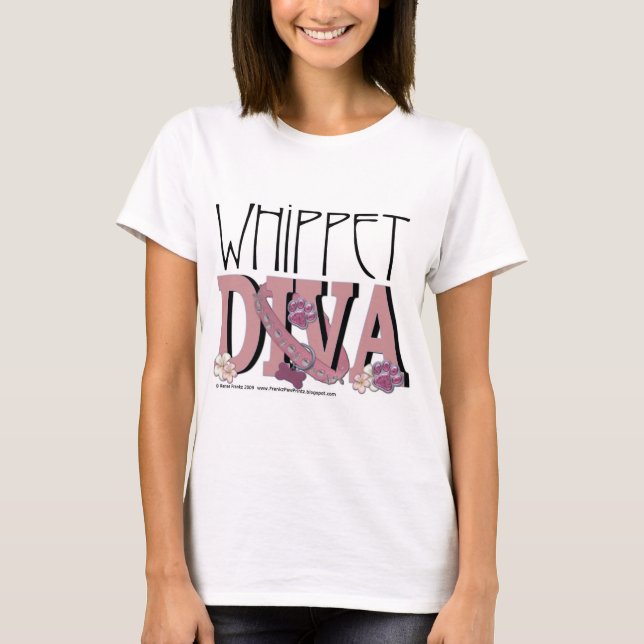 Camiseta DIVA de Whippet (Frente)