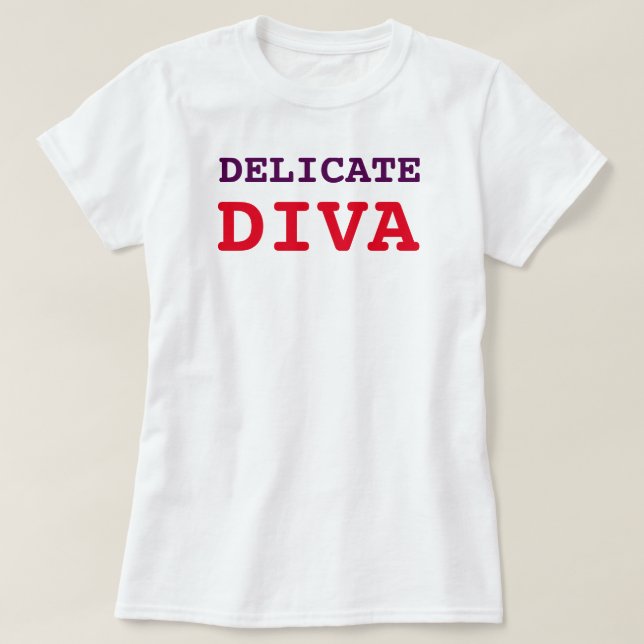 CAMISETA DIVA DELICADA (Frente do Design)