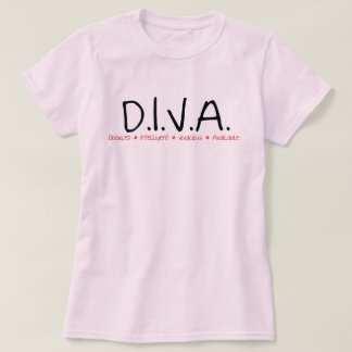Camiseta DIVA Divorciada Definição feminina
