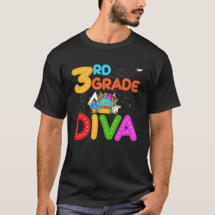 Camiseta Diva do 3º ano 1º dia da escola