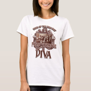 Camiseta Diva do armazenamento da comida: Orgulho da
