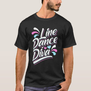 Camiseta Divã do Line Dance Cowgirl Dança Country Western