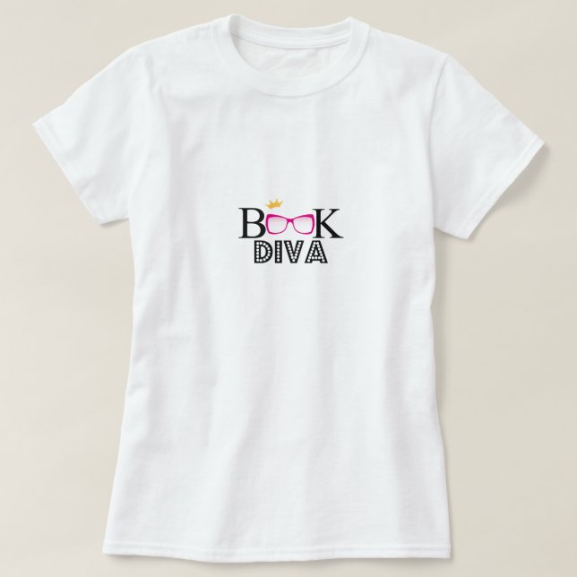 Camiseta Diva do livro (Frente do Design)