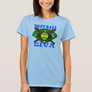 Camiseta Diva do softball