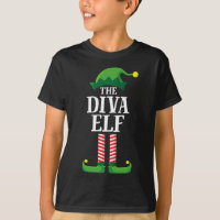 Diva Elf Matching Family Christmas Party Pajama