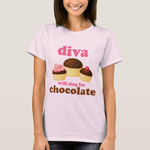 Camiseta Diva engraçada da ópera