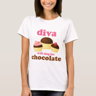 Camiseta Diva engraçada da ópera