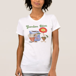 Camiseta Diva engraçada do jardim