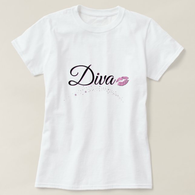 Camiseta Diva Kiss (Frente do Design)