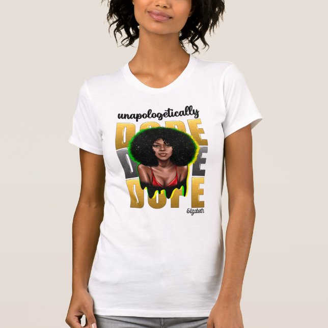 Camiseta Diva Negra Sassy com Legalidade Moderna (Frente)