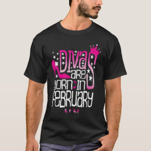 Camiseta Divas são Nascer em fevereiro