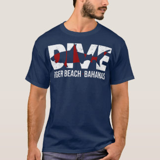 Camiseta DIVE Bahamas Tiger Beach SCUBA Diving Shark 