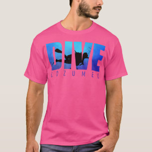 Camiseta Dive Cozumel Scuba Merging Snorkeling Beach Lover