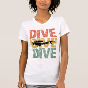 Camiseta Dive-Dive - Mergulhador Submarino Scuba