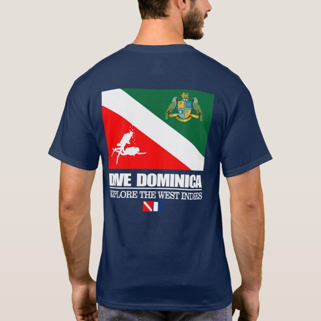 Camiseta Dive Dominica (sq) (Verso)
