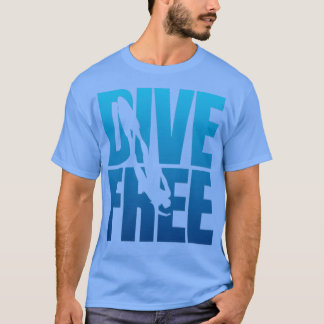 Camiseta Dive Free Freediver design Freediving