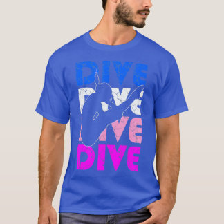 Camiseta Dive Funny Springboard Merging Gift para High Dive