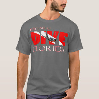 Camiseta DIVE Key Largo Florida SCUBA Diving Snorkeling 