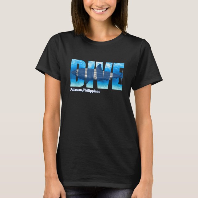 Camiseta DIVE Palawan SCUBA Diving Snorkeling (Frente)