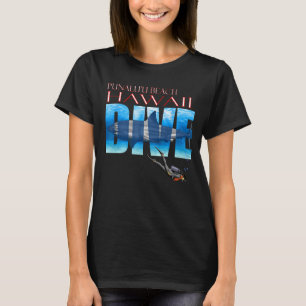 Camiseta DIVE Punaluu2019u Beach SCUBA Snorkeling