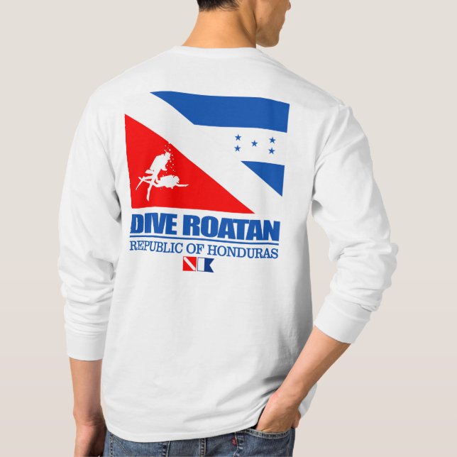 Camiseta Dive Roatan (q) (Verso)