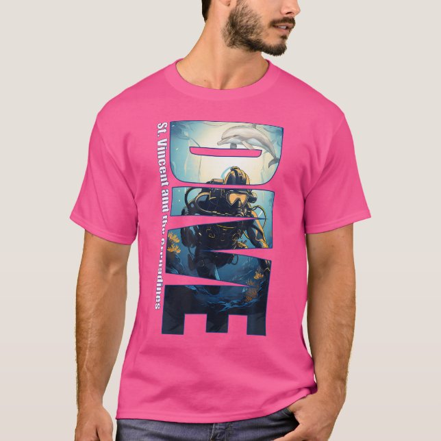 Camiseta Dive Rua Vincent Scuba Merging Snorkeling (Frente)