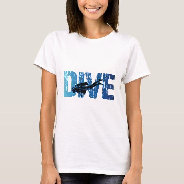 Camiseta Dive Scuba Diver Horizontal (Frente)