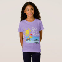 Dive Sleep Repetir Design - Bela Jersey T-Sh para