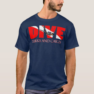Camiseta DIVE Turks and Caicos SCUBA Merging Snorkeling