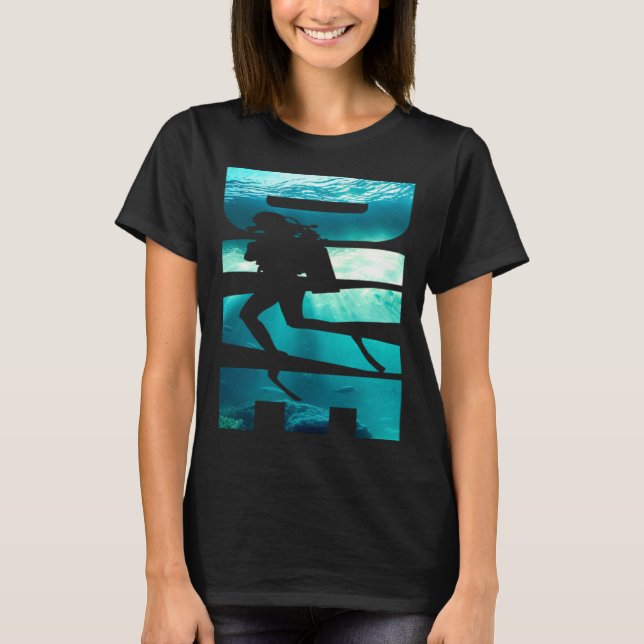 Camiseta Dive Undersea Scuba Snorkeling Seascape for Diving (Frente)