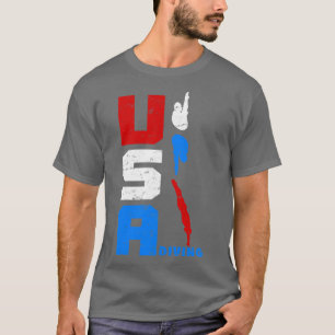 Camiseta Dive USA Diver Competitive Diving Original