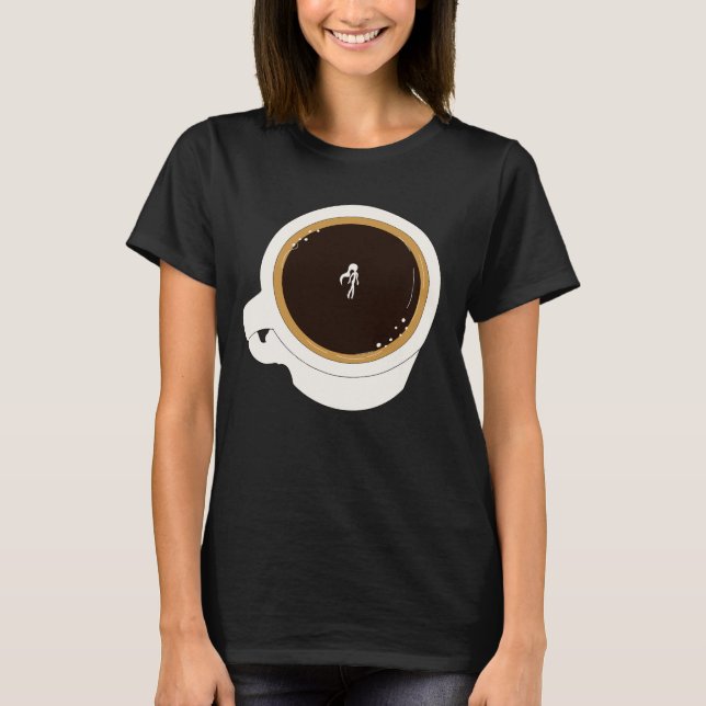 Camiseta Diver de Xícara de Café (Frente)