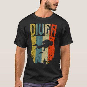 Camiseta Diver Retro Vintage Snorkeling Scuba Di