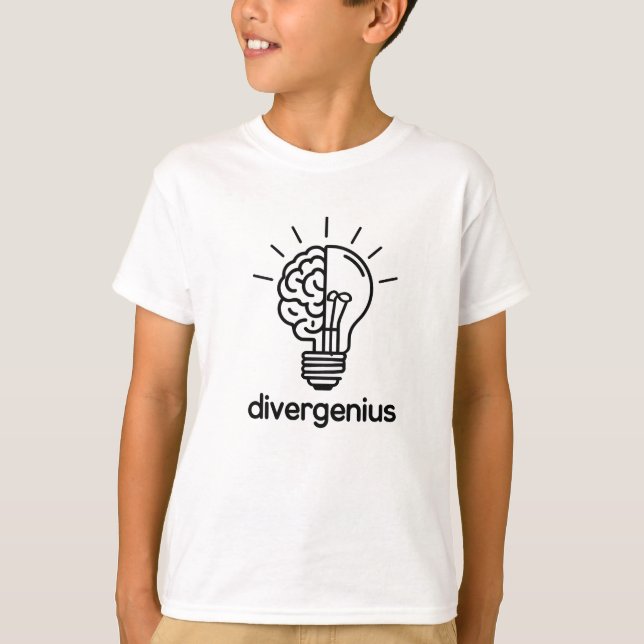 Camiseta Divergenius T-Shirt Celebrating Neurodiversity an (Frente)