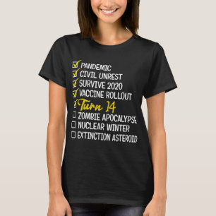 Camiseta Diversão 14 Birthday Dif 14 Anos Quarentena 202