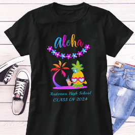 Camiseta Diversão Aloha Tropical Luau Party T-Shirt