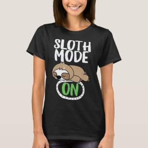 Camiseta Diversão Amp Controle Remoto Fofo Preguiça Modo At