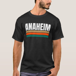 Camiseta Diversão Anaheim Brown Orange Teal Retro Strike Ho