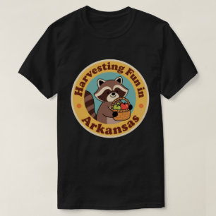 Camiseta Diversão Antiga na Colheita de Guaxinim no Arkansa