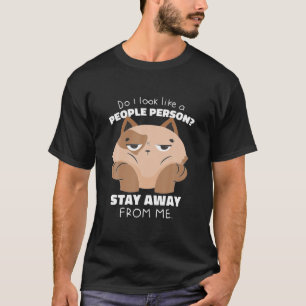 Camiseta Diversão Antisocial De Gato Para Pentes De Gato