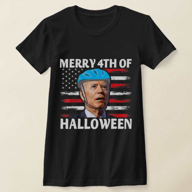 Camiseta Diversão Biden Feliz descarada a feliz moradia de  (Postura )