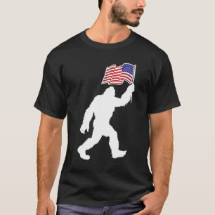 Camiseta Diversão BIGFOOT 4 de julho Dia da Independência d
