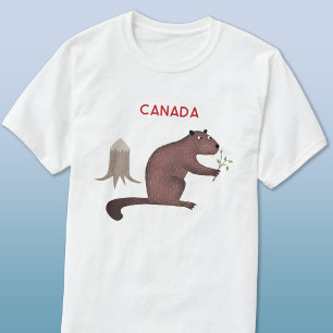 Camiseta Diversão canadense Beaver Canada