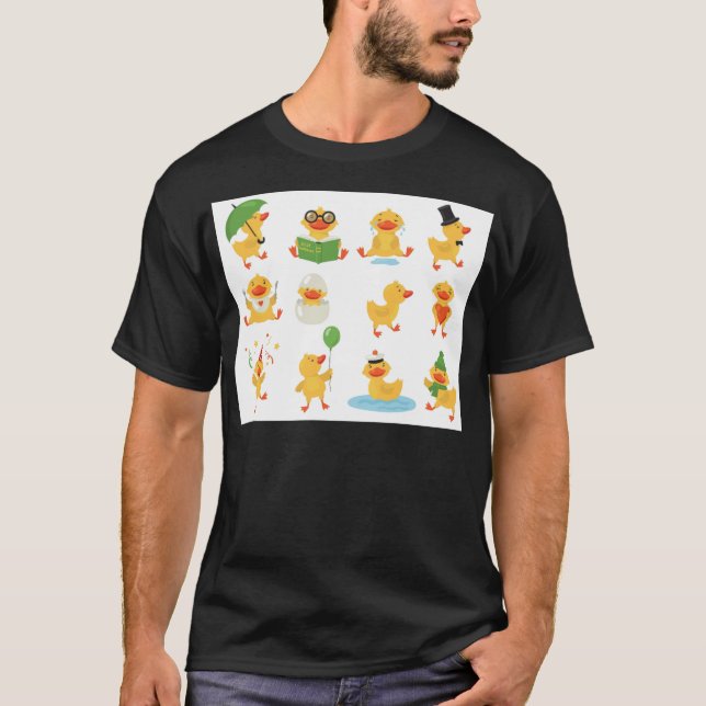 Camiseta Diversão Cartoon Ducks Crianças Cachorro (Frente)